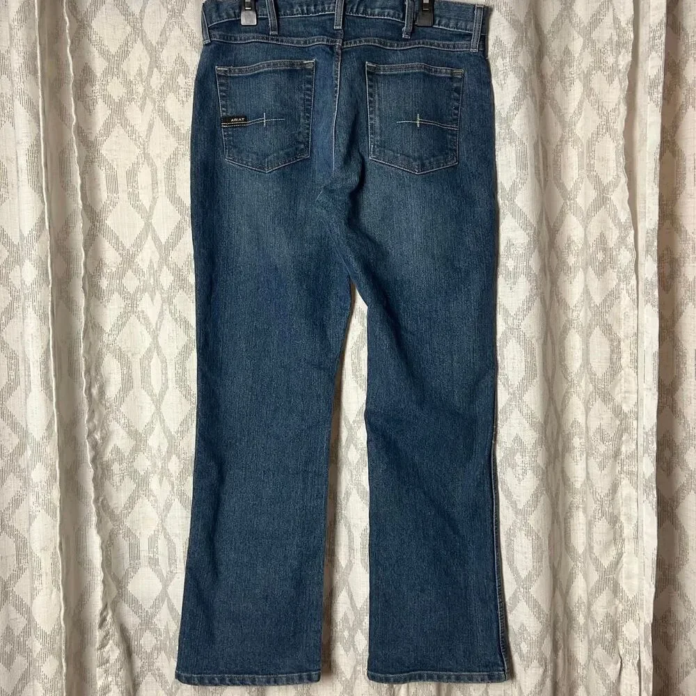 Ariat Men's Blue and Navy Jeans